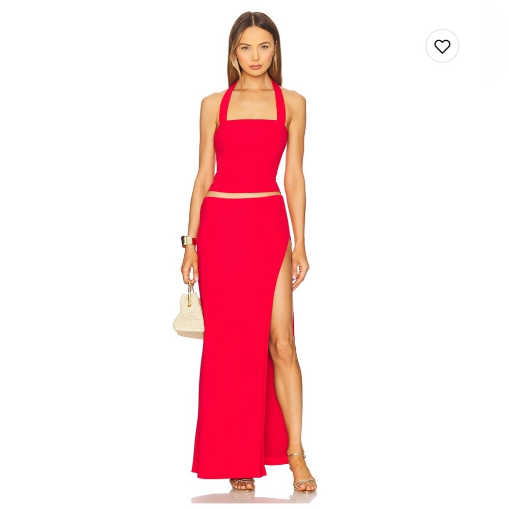 Superdown Red Halter Set